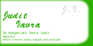 judit vavra business card